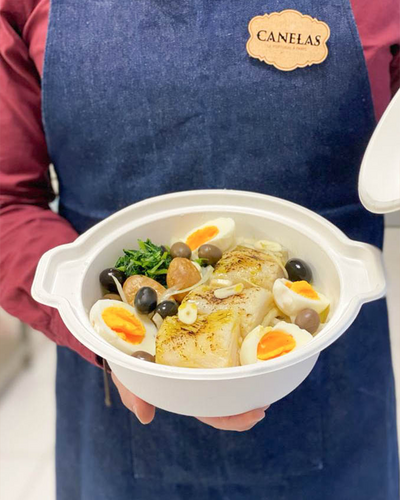 COCOTTE DE BACALHAU À MODA DE PORTO